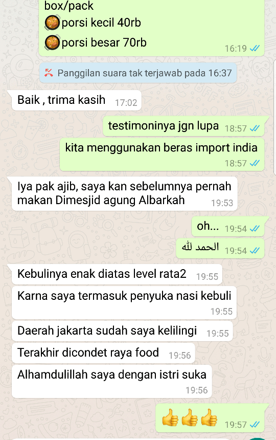 Paket Aqiqah Nasi Kebuli Abu Mumtaz